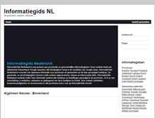 Tablet Screenshot of informatiegids-nederland.nl